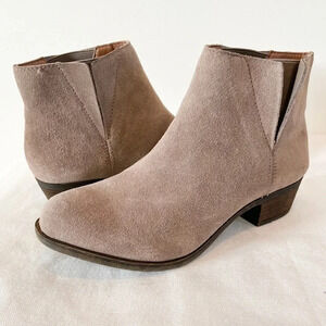 Lucky Brand Benissa Suede Ankle Boots Size 6 Women’s